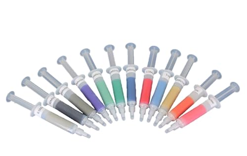 TEMO 12p Syringe Diamond Lapping Paste Polish 0.5-40 Micron Grit450-30,000 0.5-40 Micron (12-Piece Set)