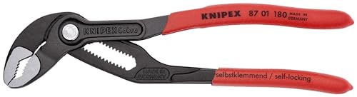 KNIPEX 87 01 180 SBA, 7-1/4 in. Cobra® Water Pump Pliers, Capacity 1-1/2 in