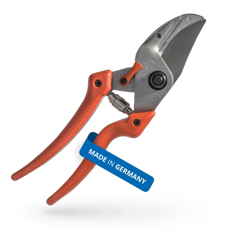 Original LÖWE Profi Anvil Prunner Garden Tools 8.107 with Bypass Geometry | Robust & Sharp Hedge Trimmer | Use as Pruners, Garden Shears, Handheld, Pruning Shears for Gardening | Made in Germany