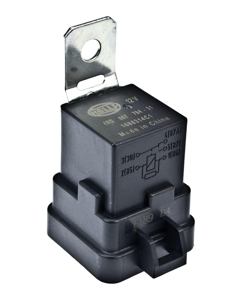 HELLA 007794311 12V 20/40 Amp SPDT RES Relay with Weatherproof Bracket, Multi