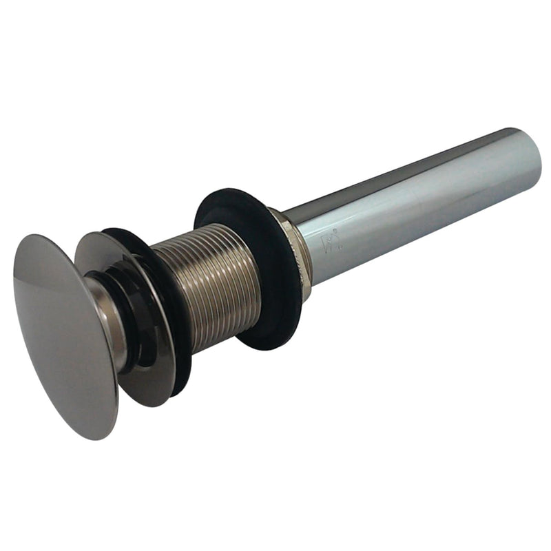 Kingston Brass EV7008 Designer Trimscape Brass Pop-Up Drain Assembly with less Overflow, Satin Nickel,2.75-Inch Diameter Brushed Nickel