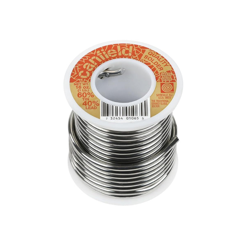 Canfield 60/40 solder for stained glass One Pack