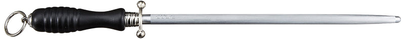 Güde Sigma Series Hand Forged Sharpening Steel With Black Wood Handle 11-in, Made in Solingen, Germany Since 1910
