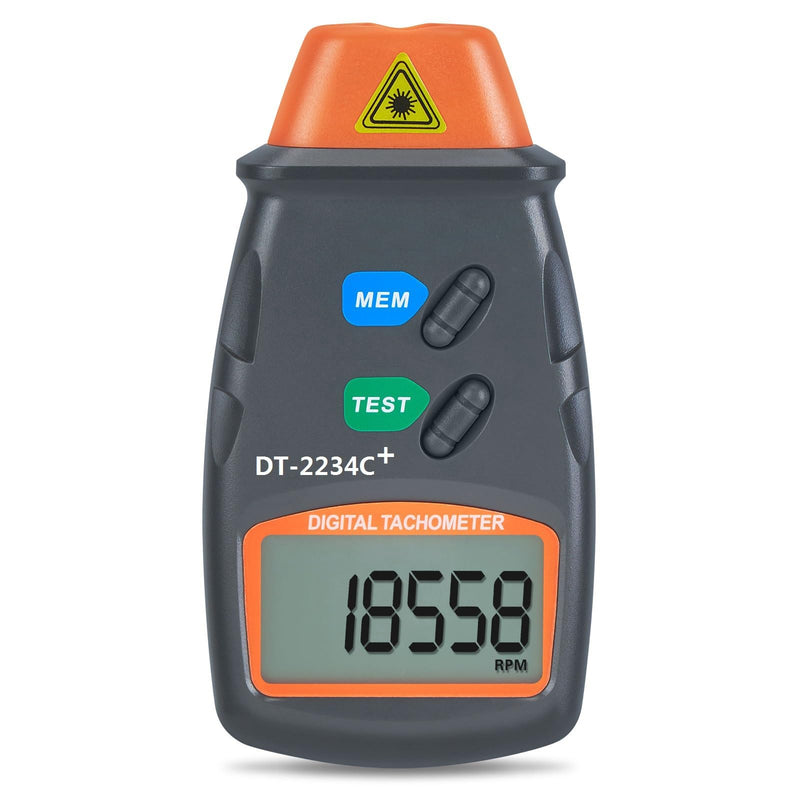 AGPtek® Professional Digital Laser Photo Tachometer Non Contact RPM Tach DT-2234C+
