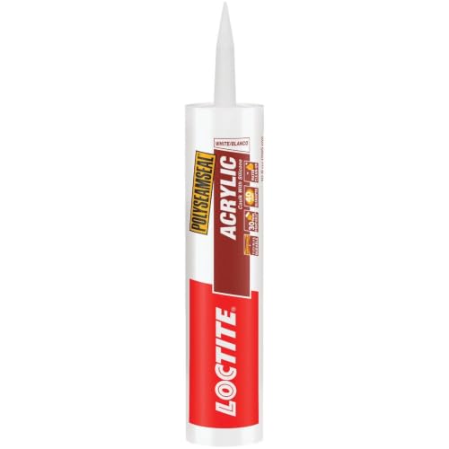 OSI - HENKEL CORPORATION 62044 Polyseamseal Acrylic Caulk with Silicone and 10-Ounce Cartridge, White