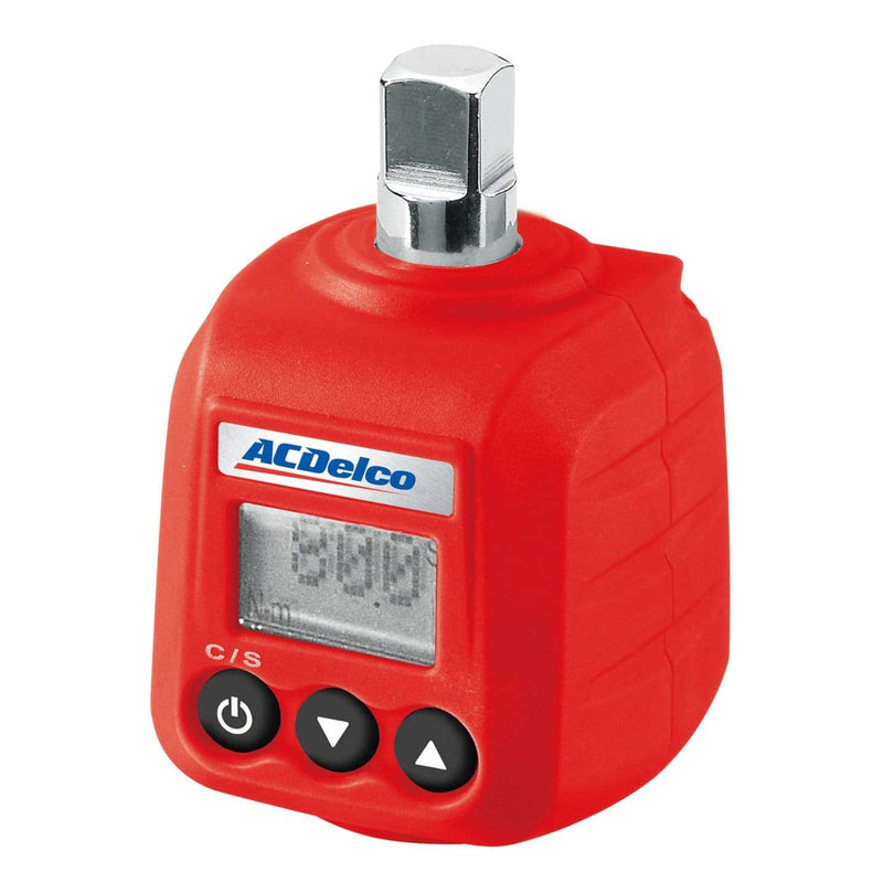 ACDelco 3/8” Digital Torque Adapter, 5.9-59 ft-lbs (8-80 Nm) Range, Audible Buzzer & LED Flash Notification, Includes ISO 6789 Calibration Certificate, ARM602-3