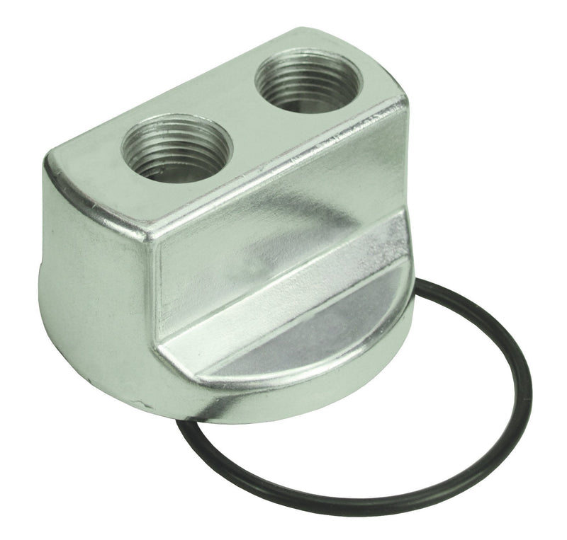 Derale 15724 Engine Spin-On Adapter, Silver