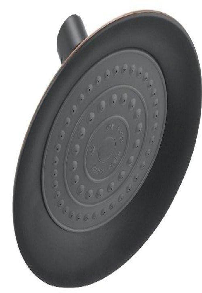 Delta Faucet Single Setting Raincan Shower Head, Oil Rubbed Bronze Round Shower Head, Rainfall Shower Head, High Pressure Shower Head, 1.75 GPM Flow Rate, Oil Rubbed Bronze RP61181OB