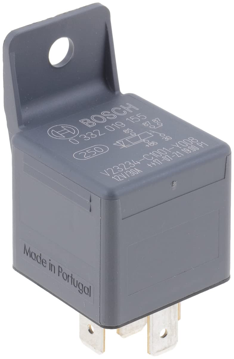 BOSCH 0332019155 Normal Open Mini Relay - 5 Pins, 12 V, 30 A - Single