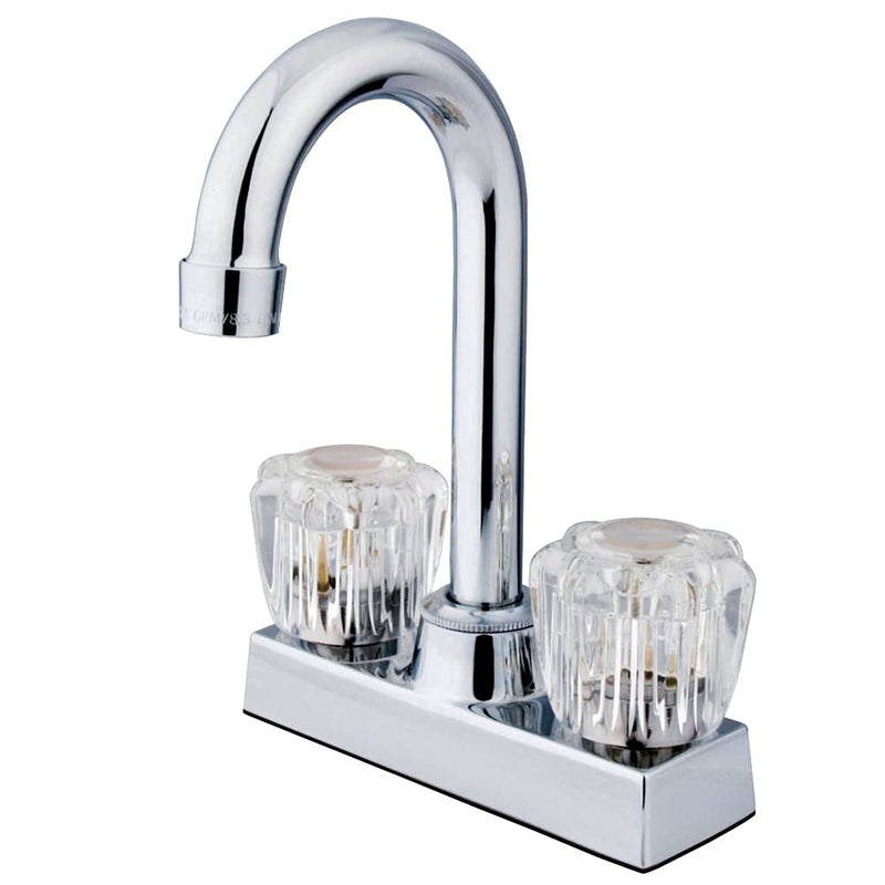 Kingston Brass KB461 Americana Two-Handle 2-Hole Deck Mount Bar Faucet in Polished Chrome