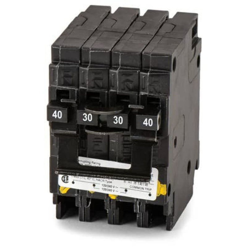 Siemens Q24030CT2 One 30-Amp One 40-Amp Double Pole Circuit Breaker