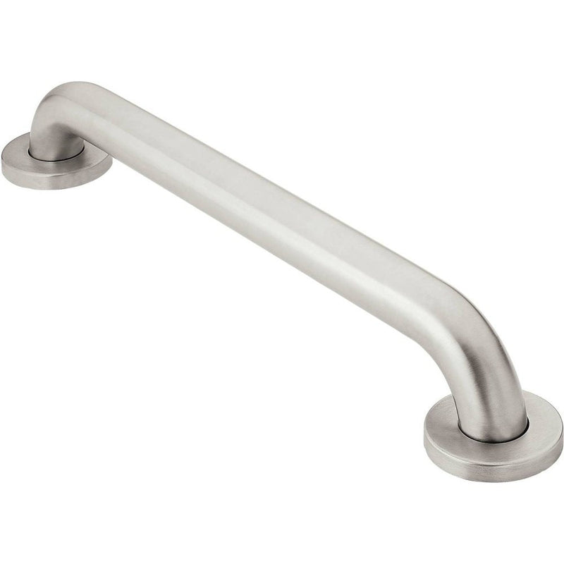 Moen R8916 Bathroom Safety 16-Inch Stainless Steel Bathroom Grab Bar, Peened 16 Inch