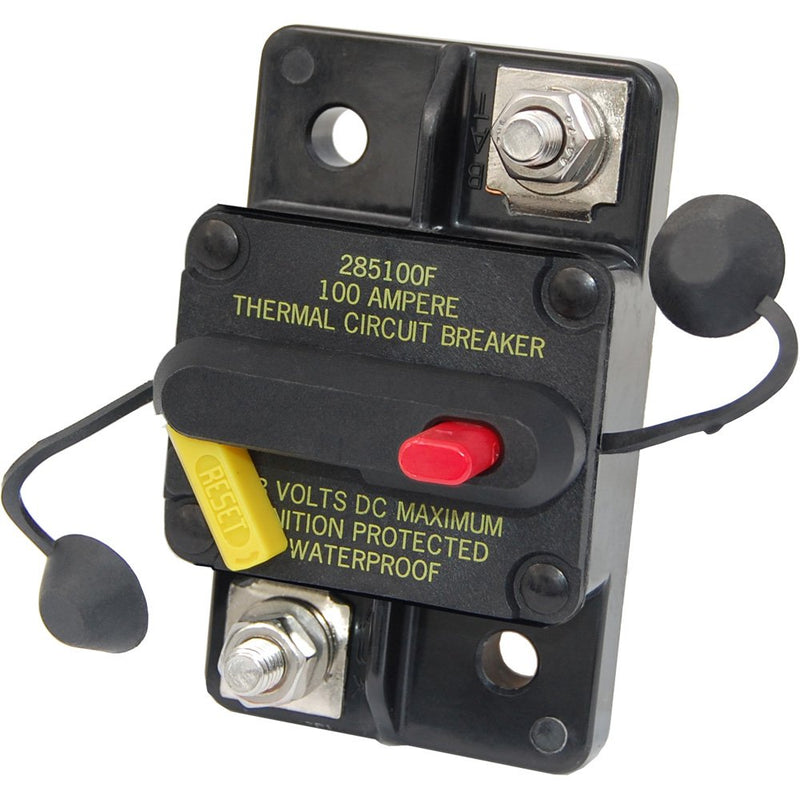 Blue Sea Systems 7181 285-Series Thermal Circuit Breaker, Surface Mount, 48V DC, 30A 30A DC 285 Series, Surface Mount