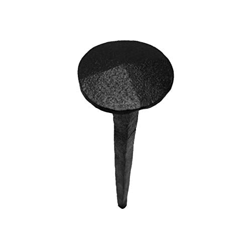 Renovators Supply Manufacturing Black Wrought Iron Clavos Nails 4 3/4 Long Large Decorative Clavos Black Powder Coated Home Farmhouse Nails for Wooden Barn Door, Gate, Window or Shutters Pack of 1