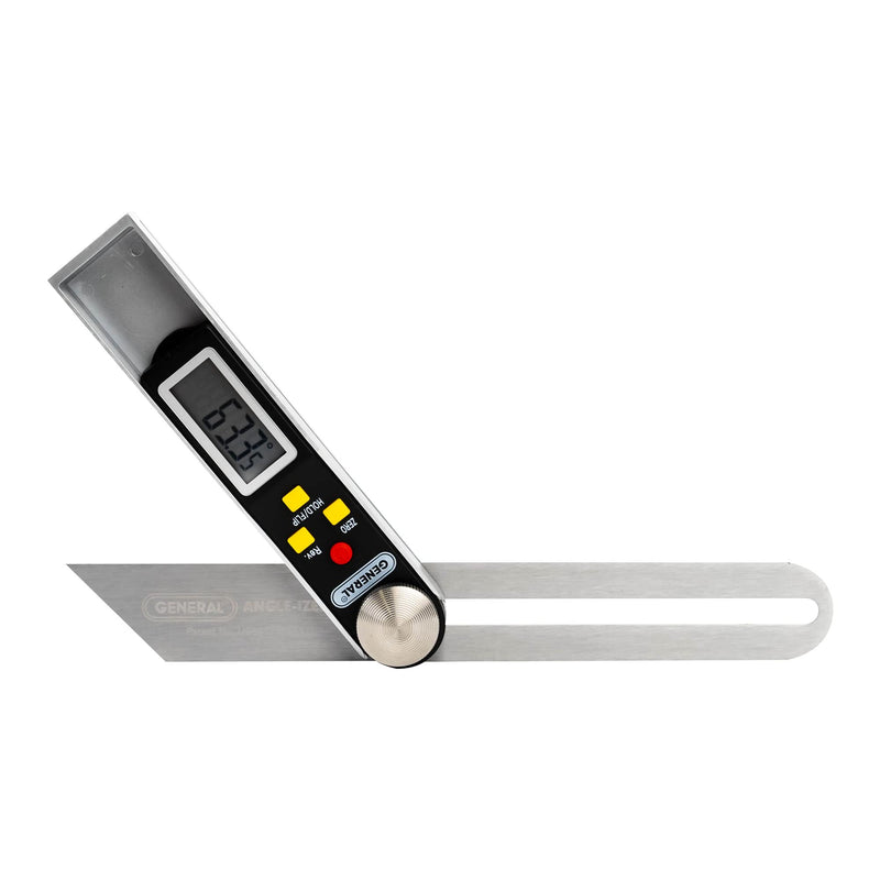 General Tools T-Bevel Gauge & Protractor - Digital Angle Finder with Full LCD Display & 8" Stainless Steel Blade No Bubble Level