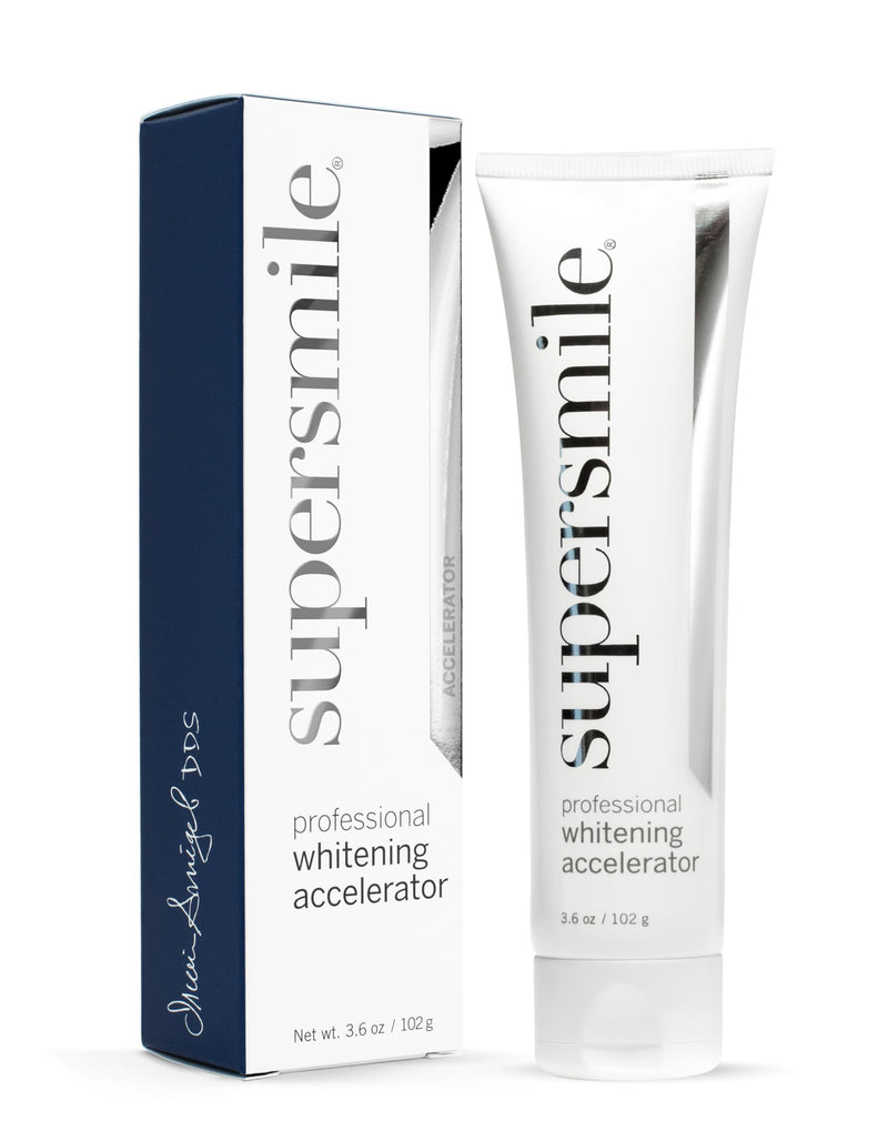Supersmile Professional Whitening Accelerator, 3.6 Oz, Boosts Toothpaste | Pairs with Toothpaste for Up to 7 Shades, EDTA + Calprox® Stain Lifters, Hydrogen Peroxide-Free, Daily Use, Veneer Safe