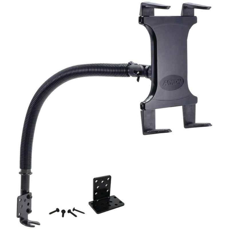 Arkon Mounts - Tablet Stand Holder | Tablet Holder for Car or Truck | 18-inch Gooseneck | Adjustable Viewing Angle | Easy Installation Process | Fits iPad and Galaxy | Suitable for 7" to 18.4
