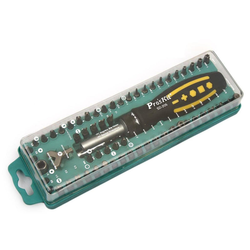 Ratchet Screwdriver with 57 Bits Pro'sKit SD-205