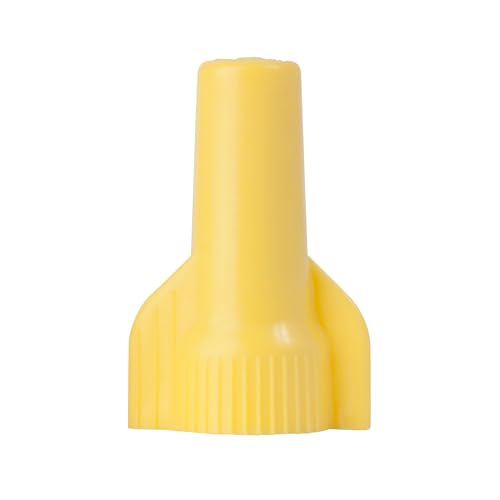 Gardner Bender 13-084 WingGard Screw-On Electrical Wire Connectors, Tough Flame-Retardant, Copper-Copper Connections, 22-10 Wire Gauge (AWG), 500 Pk., Yellow 500 Pack 22 - 10 AWG