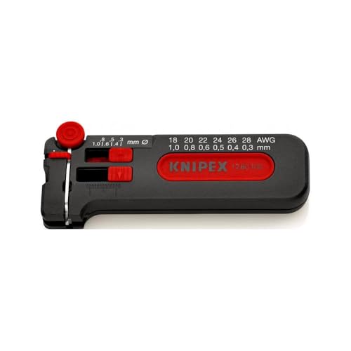 KNIPEX 12 80 100 SB Awg 18-28 Mini Wire Stripping Tool