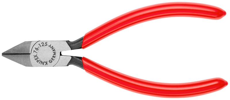 KNIPEX Tools - Electronics Diagonal Cutters (7681125), Red