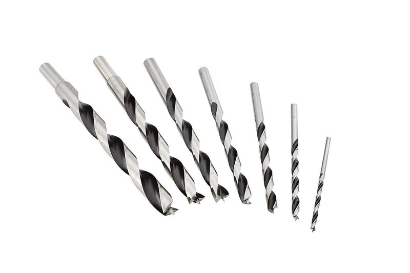 Fisch Premium Brad Point Drill Bit Set, High-Accuracy Woodworking Bits with Beveled Edges for Smooth, Tear-Free Holes, Ideal for Pros & DIY, Made in Austria, 7 Pcs Set Inc (1/8" to 1/2") 7 Piece Set (1/8 in - 1/2 in)