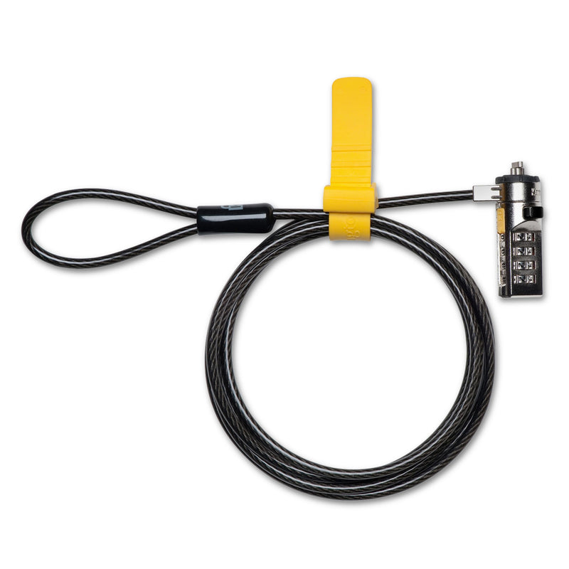 Kensington Combination Cable T-Bar Standard Lock Slot for Laptops, Resettable 4 digit password with 6 Foot Cable, K64673AM Original Cable T-Bar