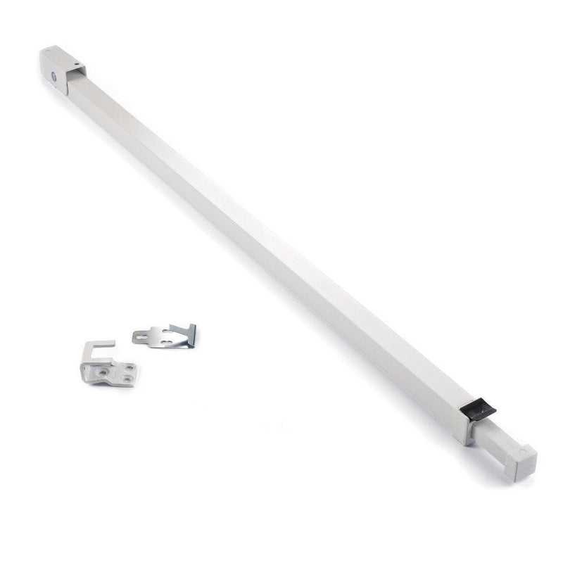 Ideal Security Sliding Door Security Bar with Childproof Lock, Adjustable, for Patio Doors and Sliding Glass Doors (25.75-47.5 Inches) Pack Size 1 White
