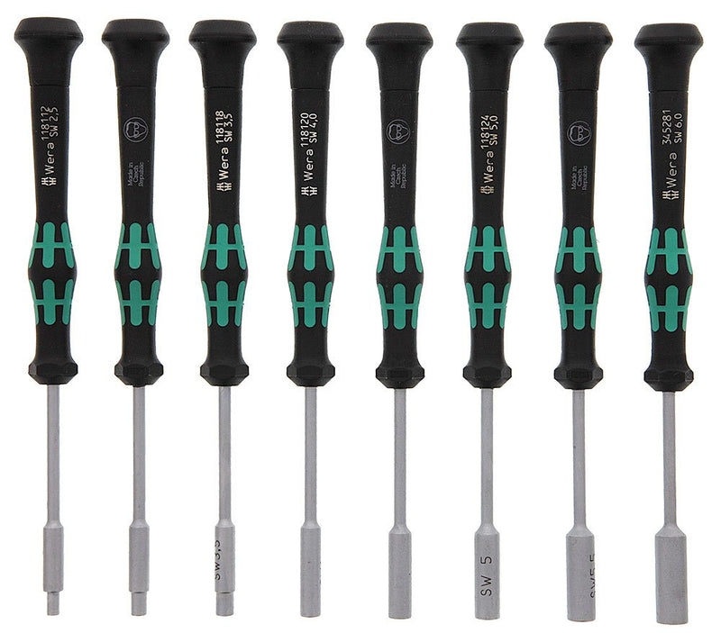 WERA - Micro Nutdriver Set 8Pc (2.5-6.0), 2069/8-5345278001