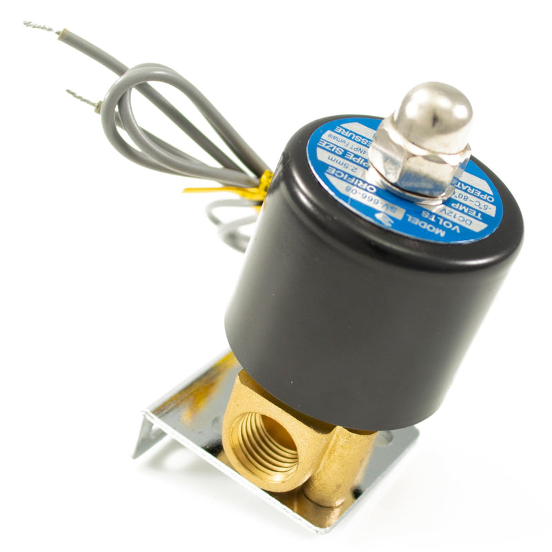 HornBlasters Brass 1/4" Air Valve - (1/4" NPT / 12V) 1/4" NPT / 12V