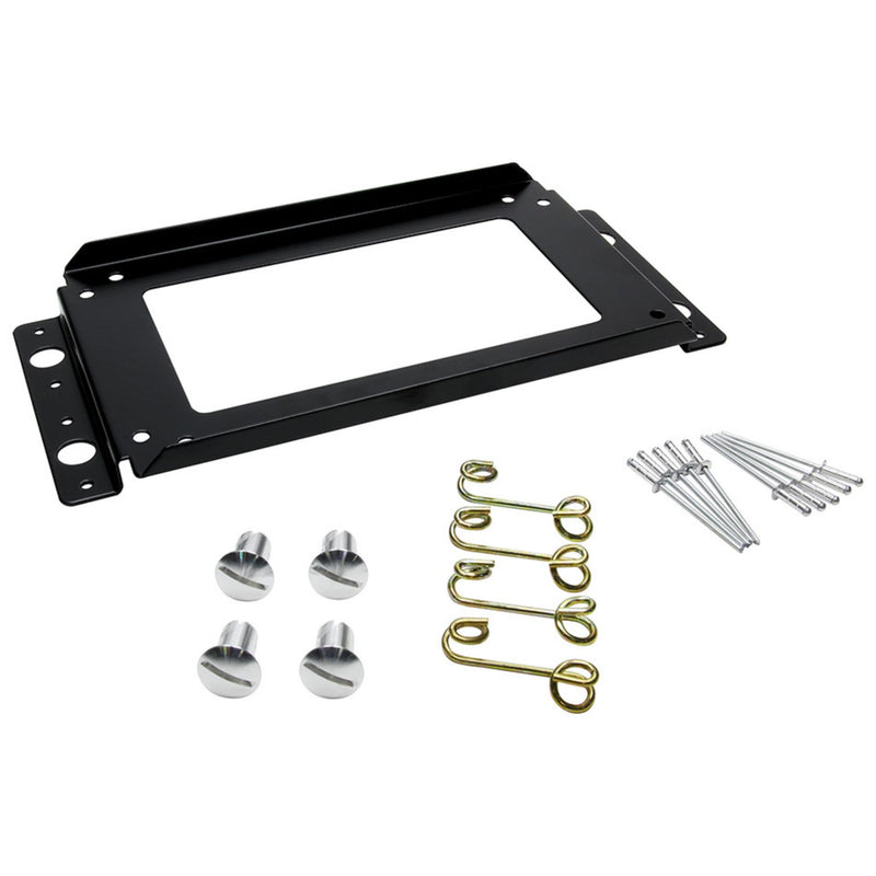 Allstar Performance Ignition Box Bracket, Quick Release, Aluminum, Black Paint, MSD Ignition Boxes, Kit