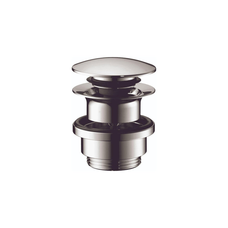 hansgrohe 50100101 Sink Push Open Drain, 1-1/4-Inch, Chrome,Small