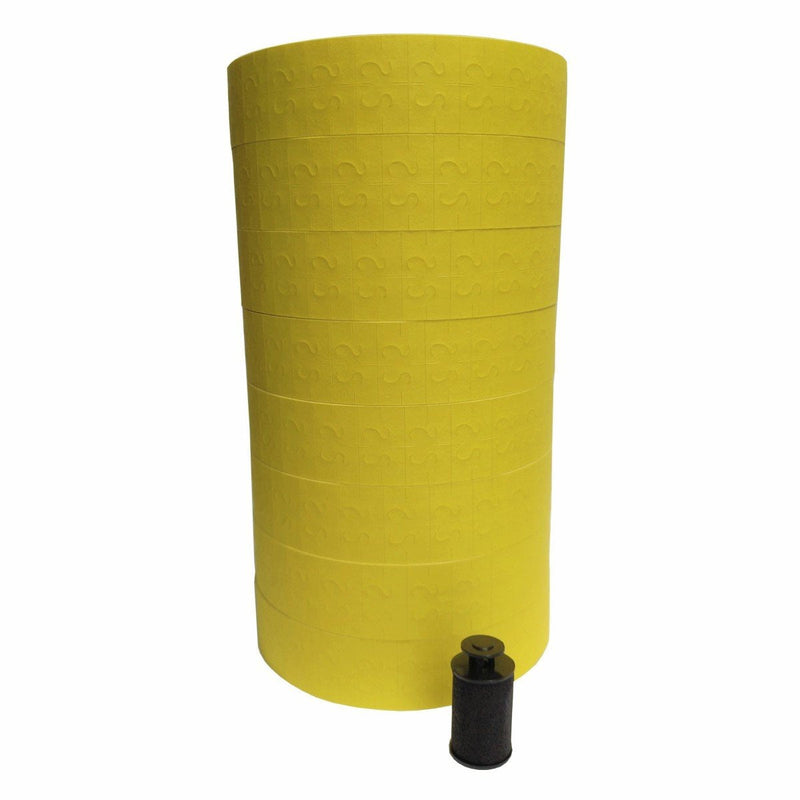 Labels for 1131 Monarch Labels Gun Yellow Labels , 8 Rolls, 20,000 Labels