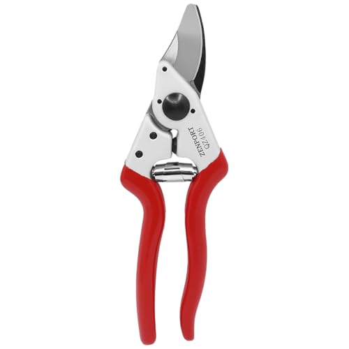 Zenport QZ406 Small Professional Pruner, 7.25 Inch Garden Pruning Shears, 0.8 Inch Cut Capacity, Forged Carbon Steel Blade, Ergonomic Handle 1