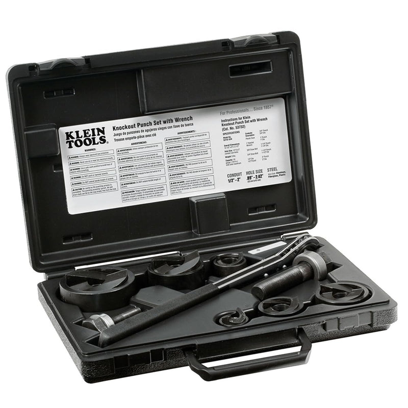 Klein Tools 53819 0.875-Inch Knockout Punch for 1/2-Inch Conduit 7/8-Inch Knockout Punch, 1/2-Inch Conduit