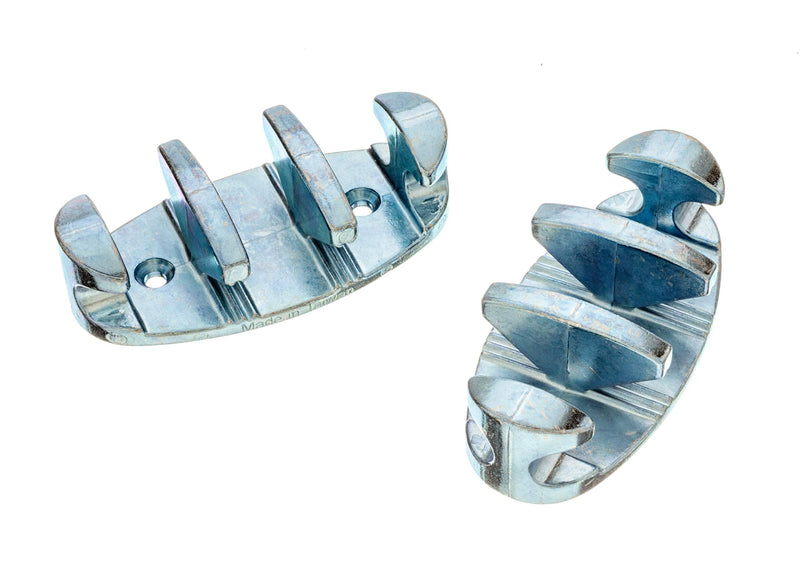 Attwood Corporation 11951-6 Cleat Zig Zag 4" Zinc Plated Pr,Silver One Size