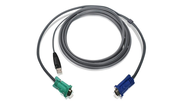 IOGEAR USB KVM Bonded Cable 10-Feet with USB and VGA Connections, G2L5203UTAA 10 Feet