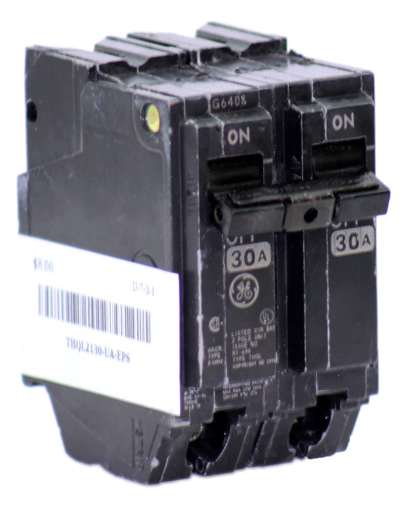 General Electric THQL2130 Breaker 1/pkg 30A 240V 2P 10kA
