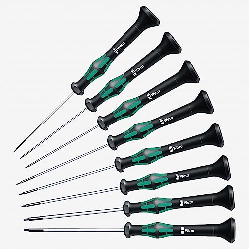 Wera 2054/8 Kraftform Micro Hex SAE Precision Screwdriver Set