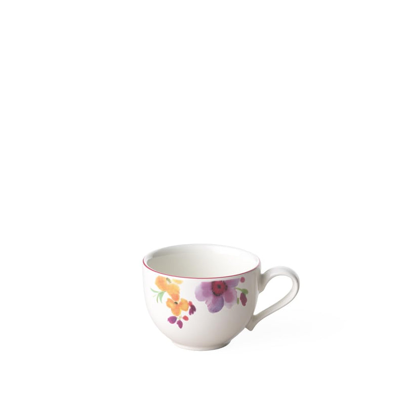 Villeroy & Boch Mariefleur Basic Espresso Cup, 2.75 oz, Premium Porcelain, White/Multicolored Classic