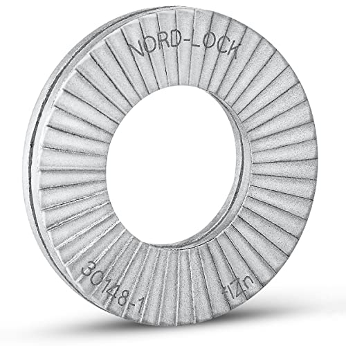 Nord-Lock Wedge Locking Washers - Steel (Delta Protekt) Washer, Vibration Resistant Safety Washers for M12 Bolts, with Zinc Flake Coating - 8 Pairs