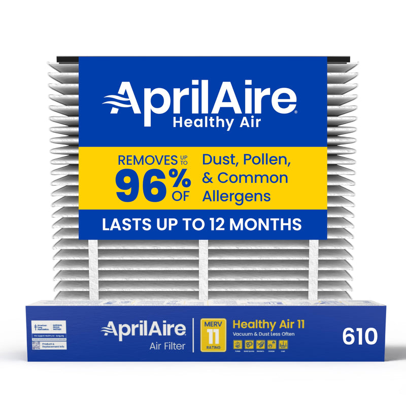 AprilAire 610 Replacement Filter for AprilAire Whole House Air Purifier 1625FG - MERV 11, Clean Air & Dust, 16x25x4 Air Filter (Pack of 1) Healthy Air 11