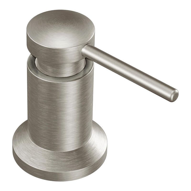 Moen 3942SRS Kitchen Soap Dispenser, Spot Resist Stainless | Refillable design, Deck-mounted installation, Built-in sink accessory, Spot resist stainless finish