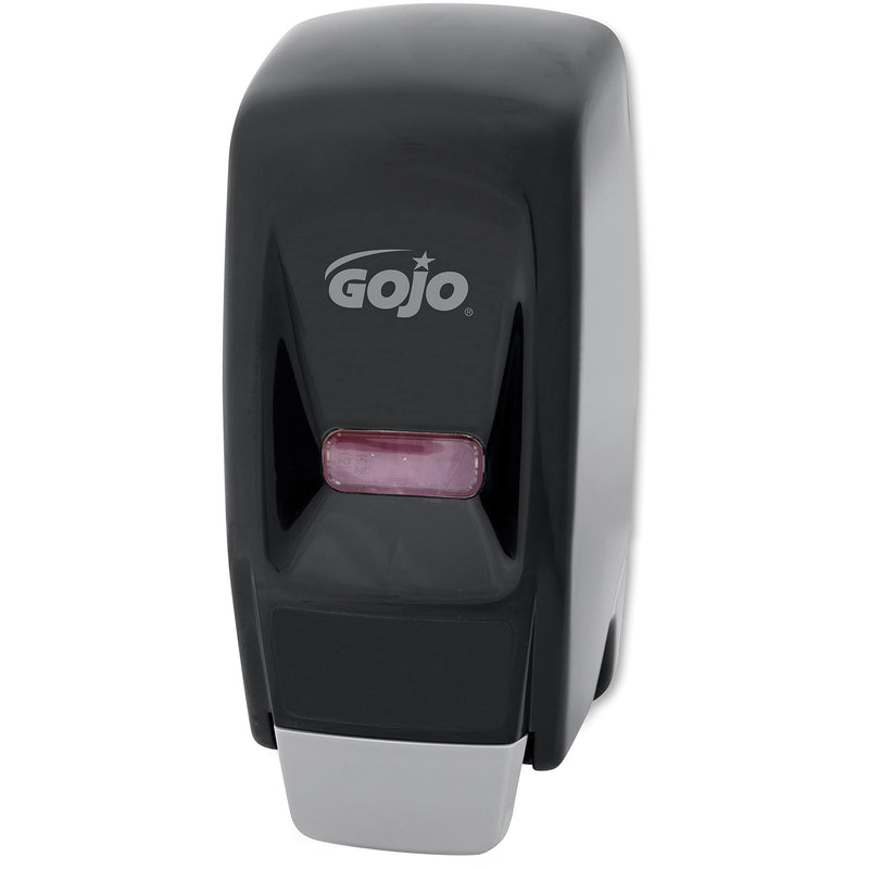 GOJO 800 Series Bag-in-Box Push-Style Lotion Soap Dispenser, Black, for 800 mL Lotion Soap Refills (Pack of 1) - 9033-12 1 Count (Pack of 1)
