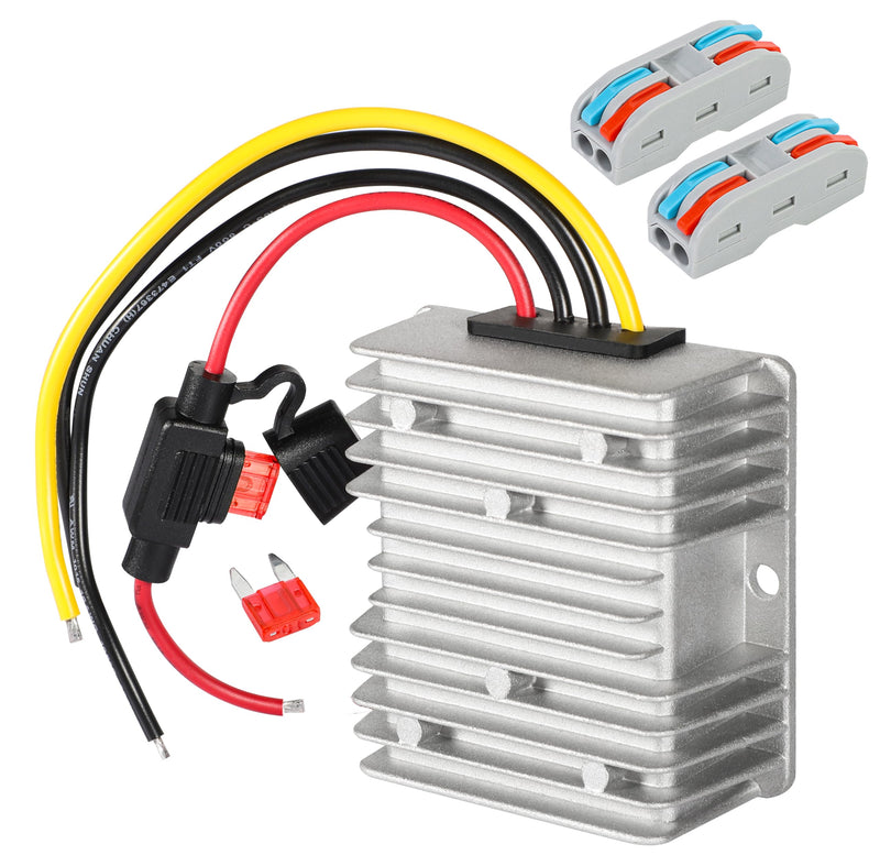 HOMELYLIFE 10A 120W Golf CART 24V 36V 48V to 12V Converter DC to DC Voltage Reducer Step Down Transformer Waterproof 24V/36V/48V to 12V 10A