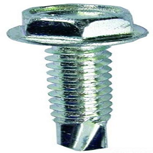 L.H. Dottie TEKHW102 Self Drilling Screw, Hex Washer Head, 10 by 2-Inch Length, 5/16-Inch Hex, Zinc Plated, 50-Pack