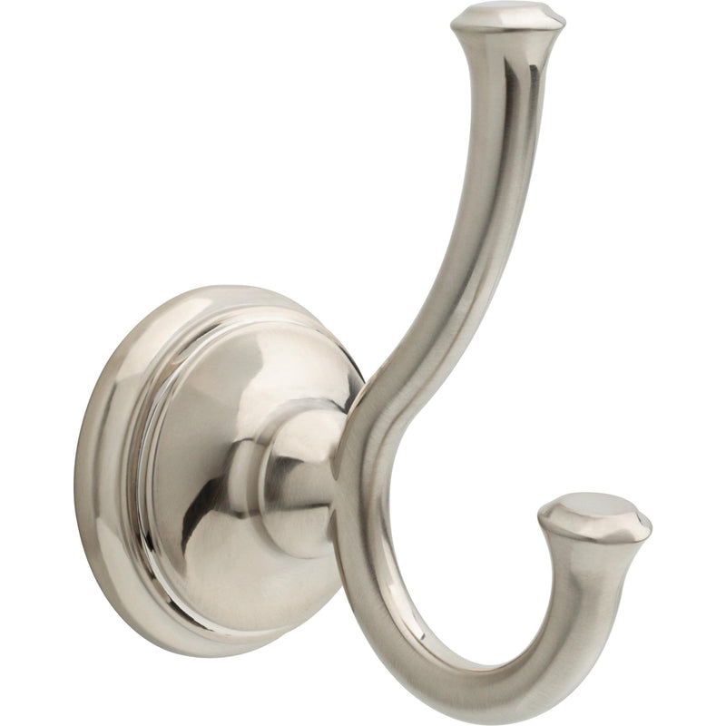 Delta Double Towel Hook for Bathroom or Kitchen| Brilliance Stainless Steel | Cassidy Accessories 3.88 x 2.50 x 3.88 Inches