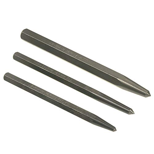 Mayhew Select 89082 Punch Set, 3-Piece, Black