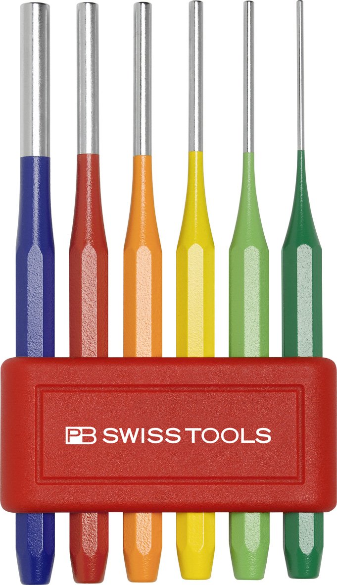 PB Swiss Tools PB 755BL RB Parallel pin punch rainbow set