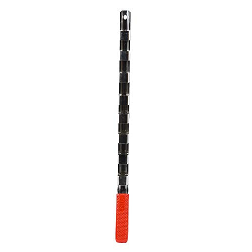 Ullman SH-1775 Socket Holder with 8 Heavy Duty Spring Clips, 17" Rack, 3/4" Clips 3/4 inch, 8 Clips